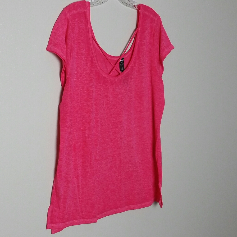 BRX Bright Pink Short Sleeve Tee Shirt size XL